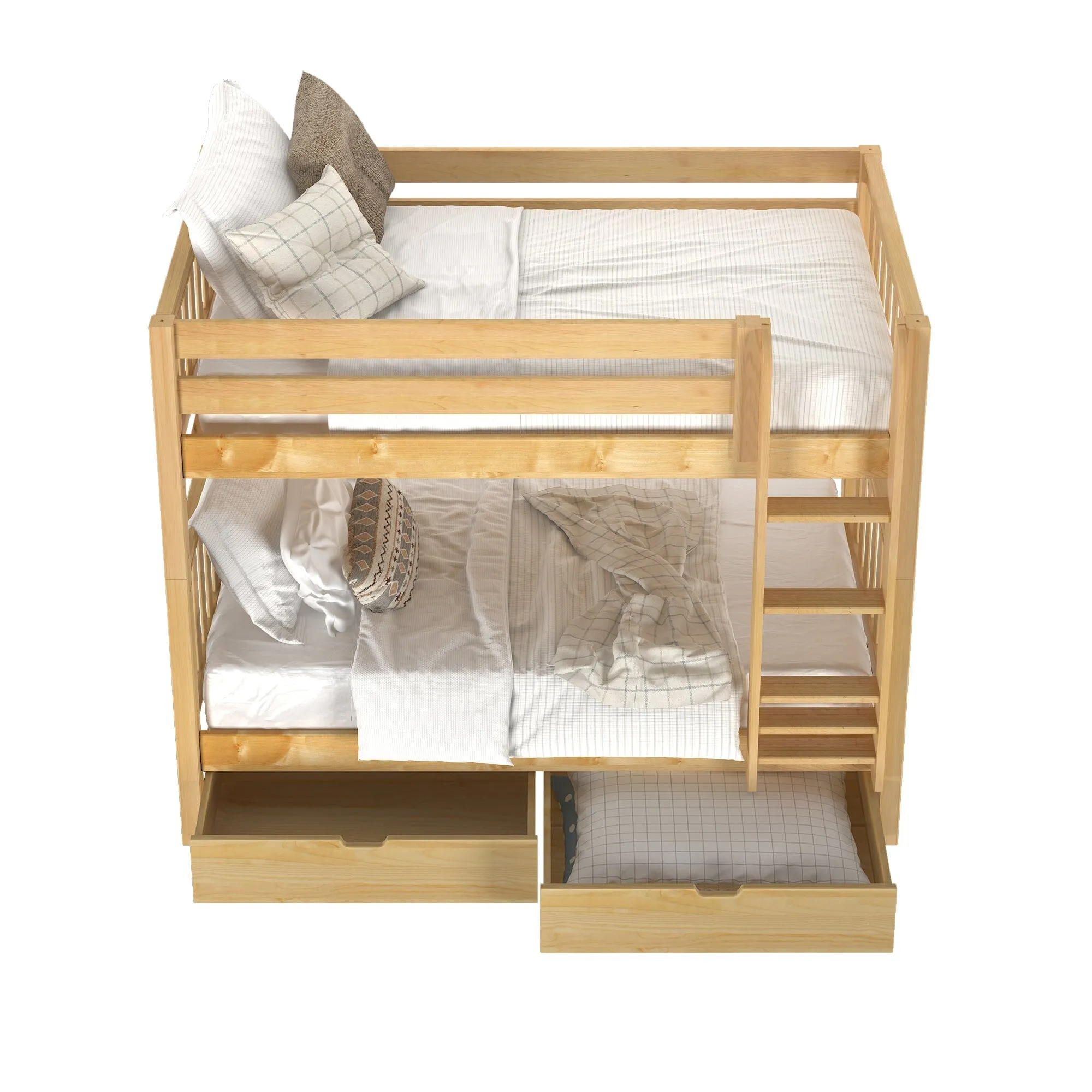 Twin Medium Bunk Bed with Underbed Storage Drawer