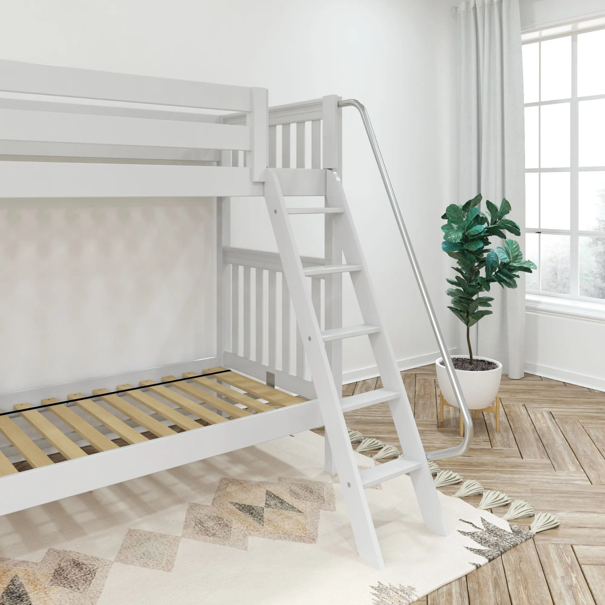 Twin XL High Bunk Bed with Ladder