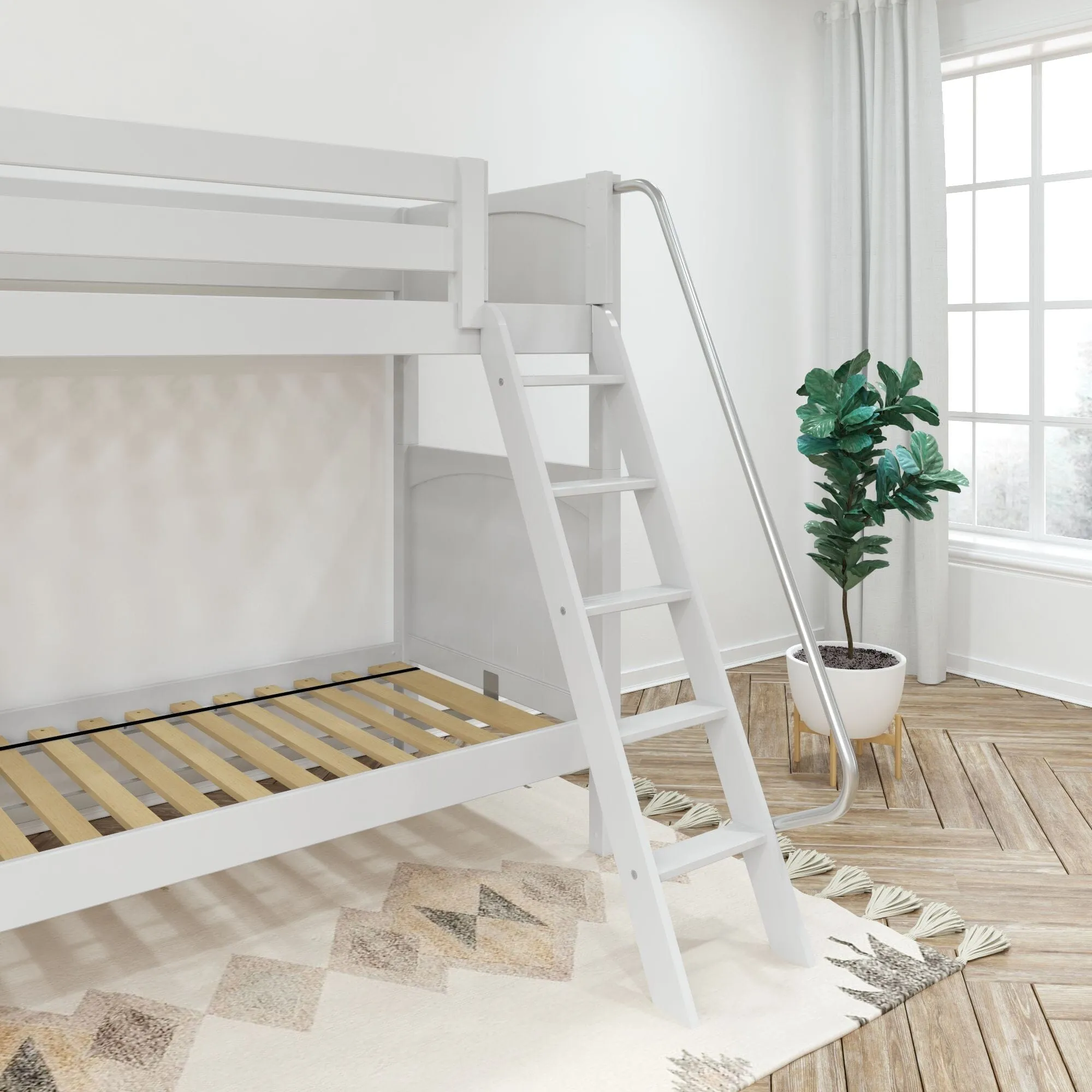 Twin XL High Bunk Bed with Ladder