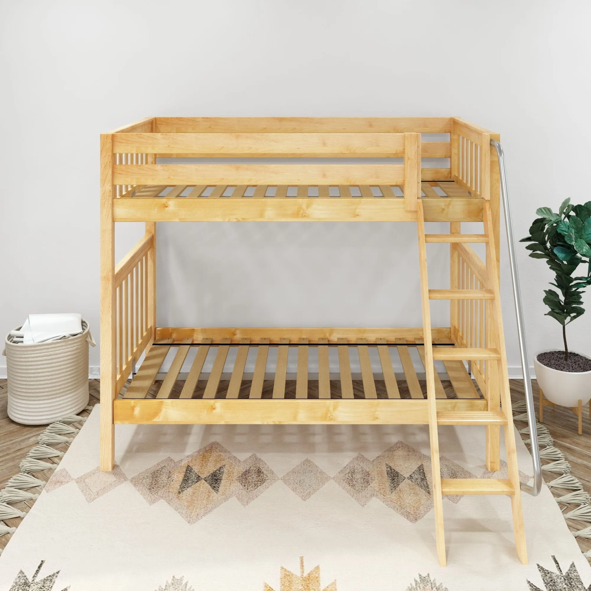 Twin XL High Bunk Bed with Ladder