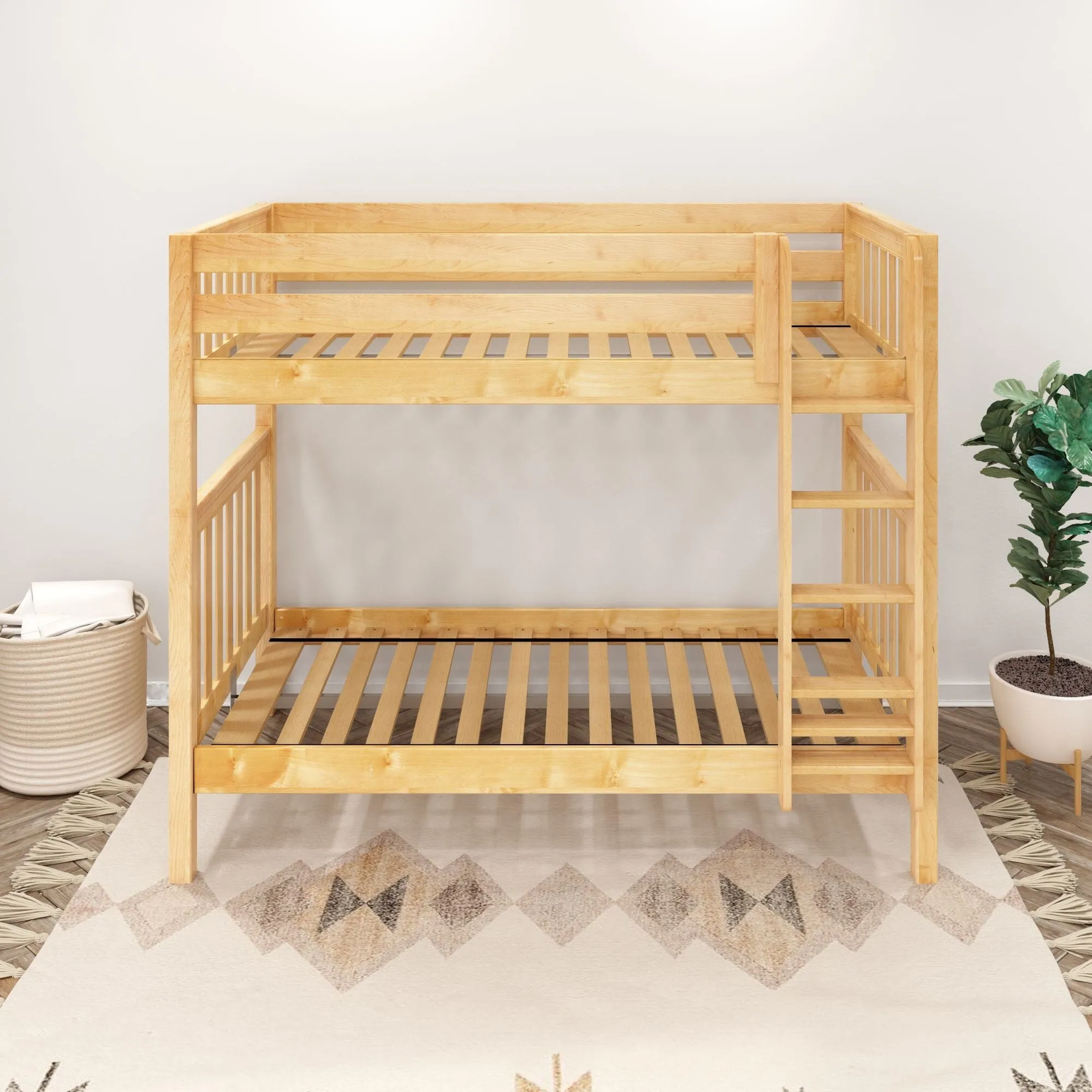 Twin XL High Bunk Bed with Ladder