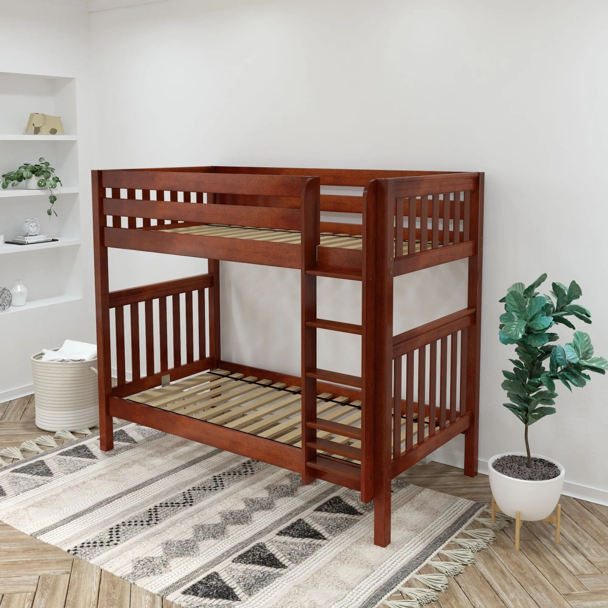 Twin XL High Bunk Bed with Ladder