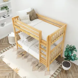 Twin XL High Bunk Bed with Ladder