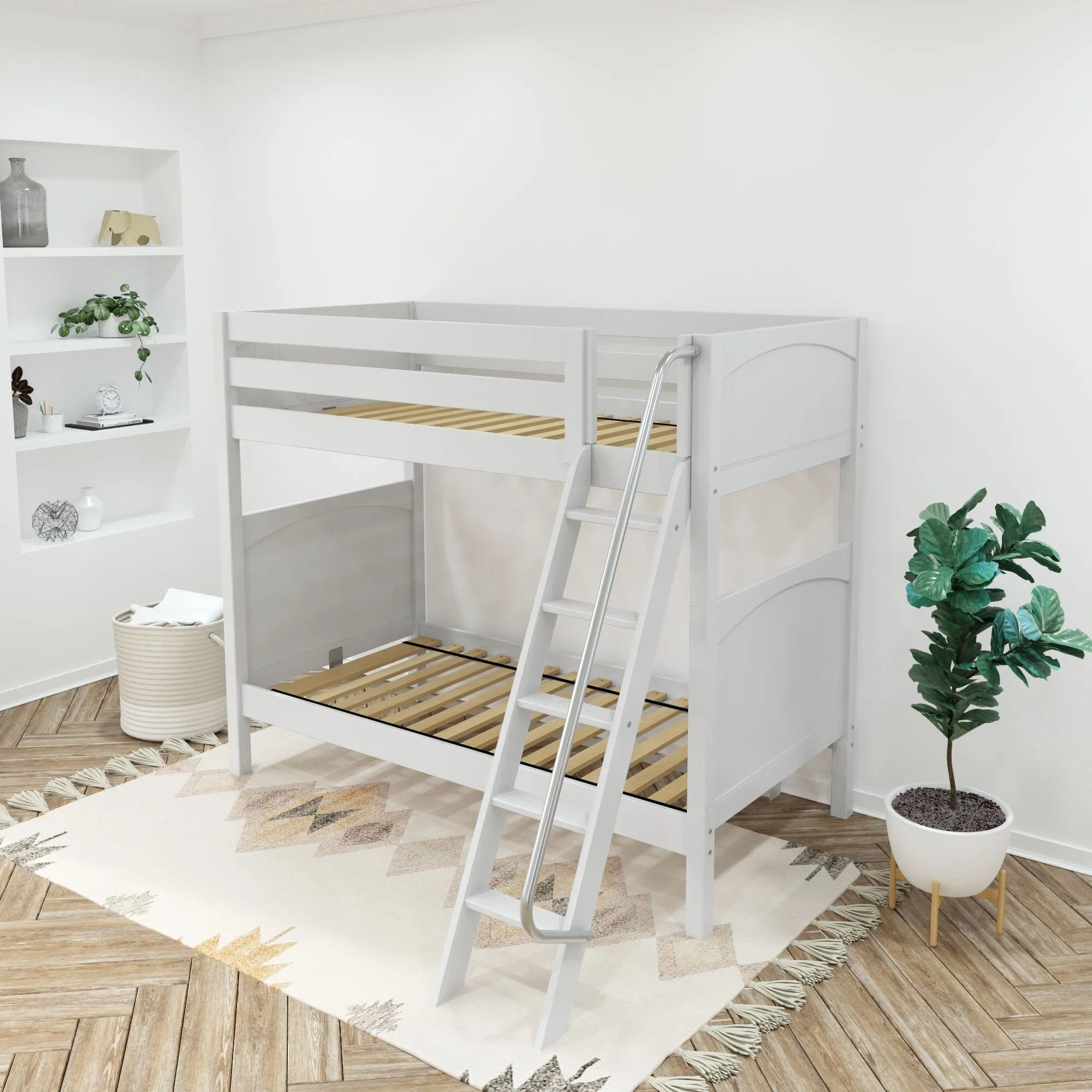 Twin XL High Bunk Bed with Ladder