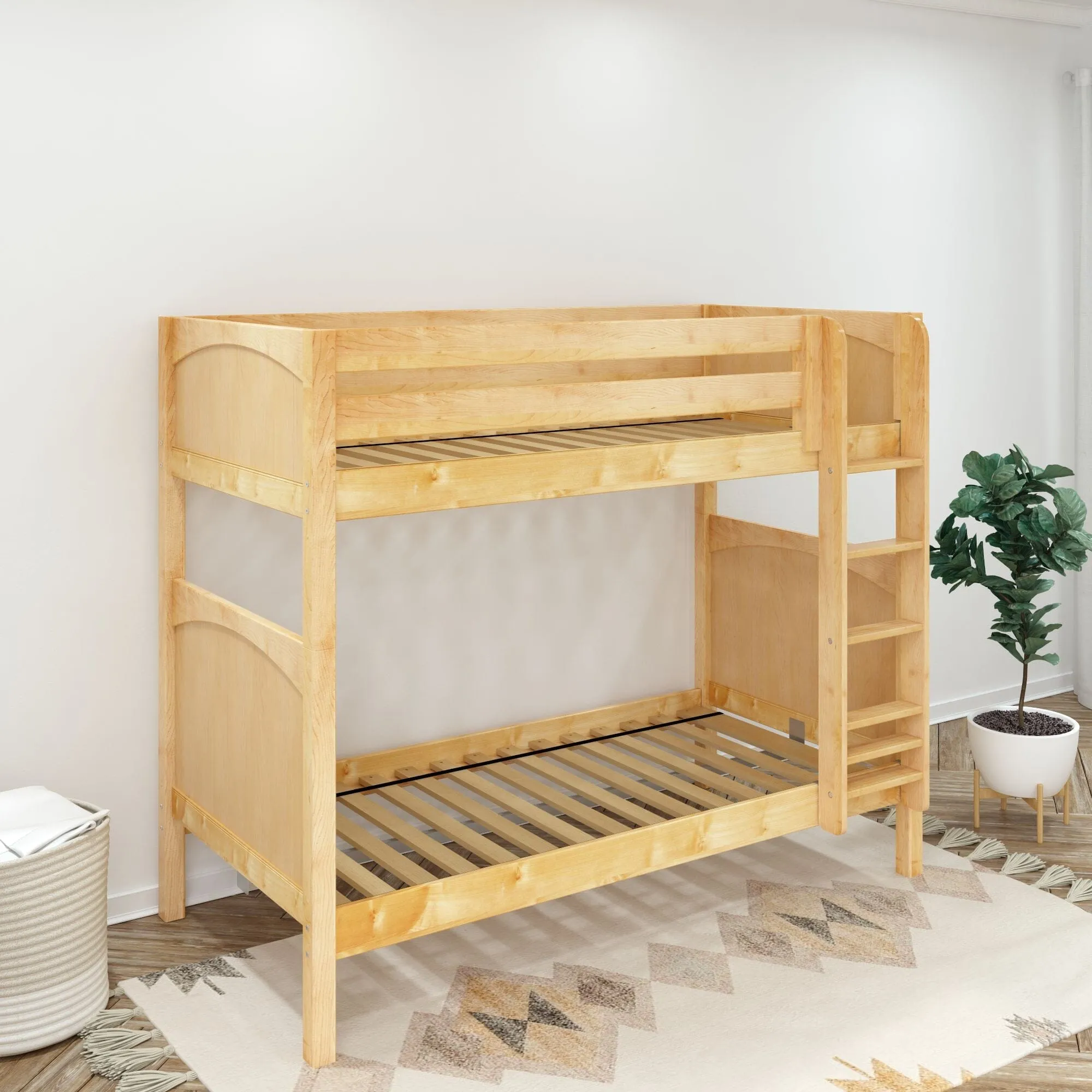 Twin XL High Bunk Bed with Ladder