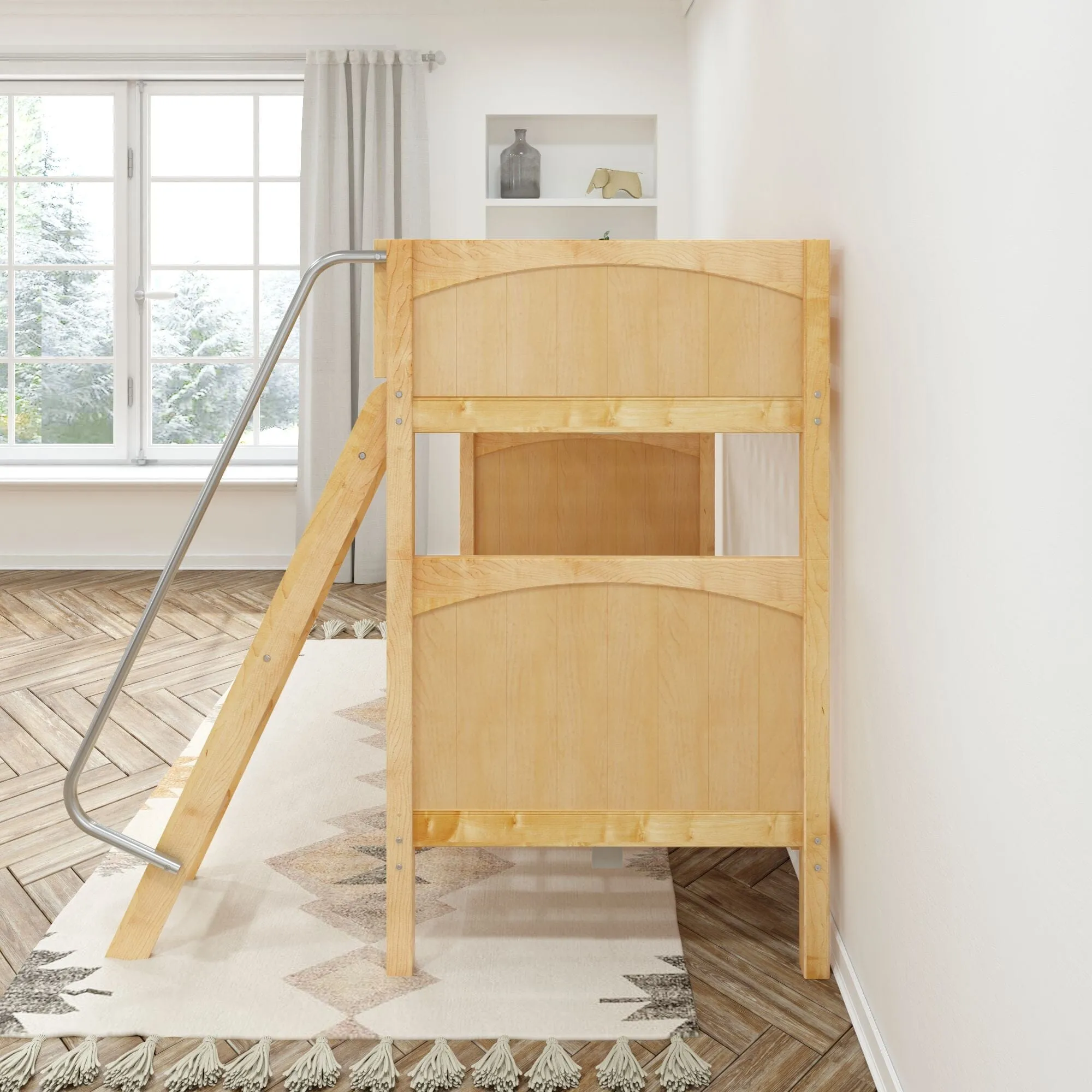 Twin XL High Bunk Bed with Ladder