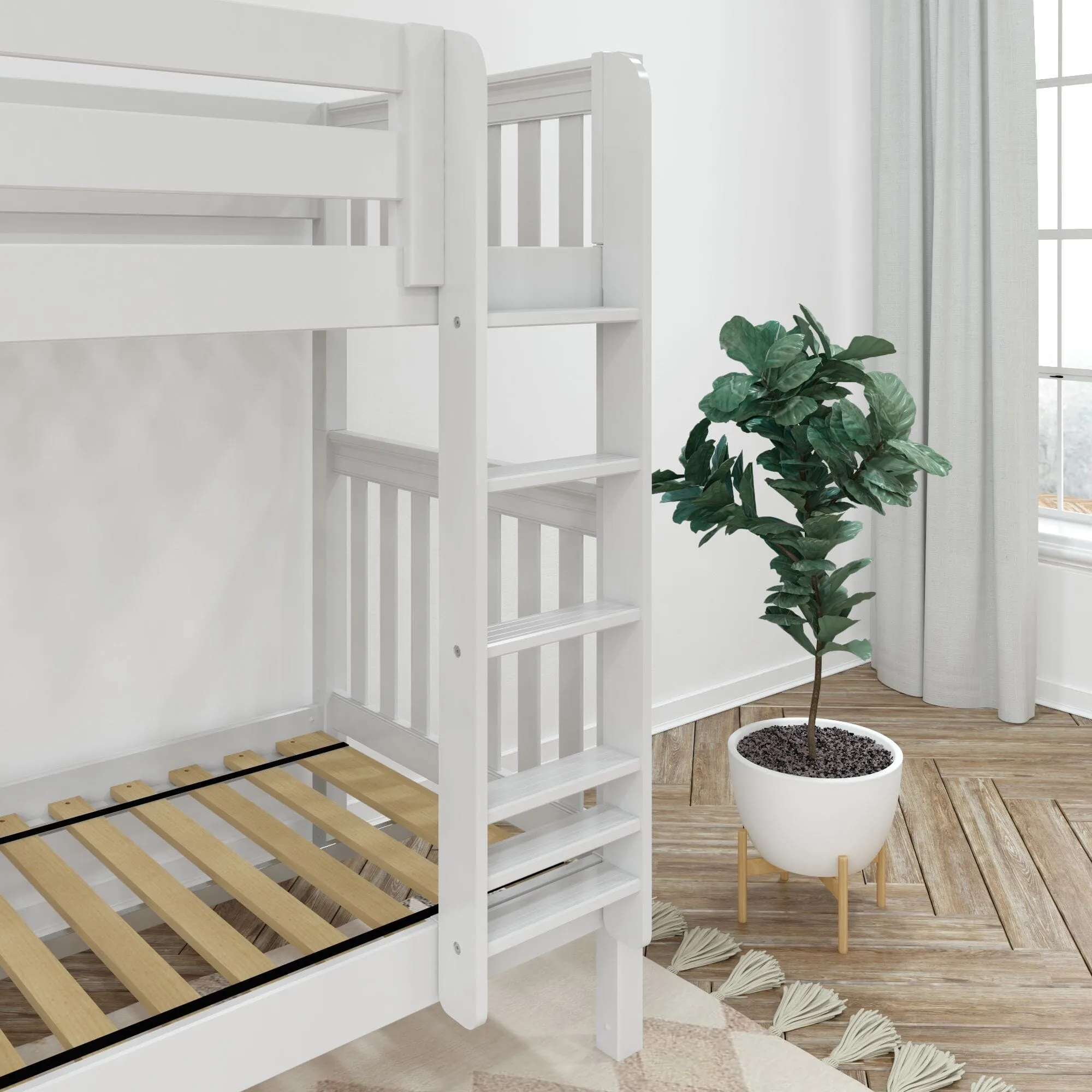 Twin XL High Bunk Bed with Ladder