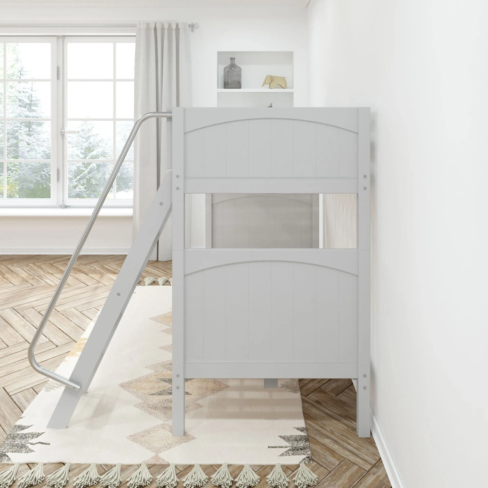 Twin XL High Bunk Bed with Ladder