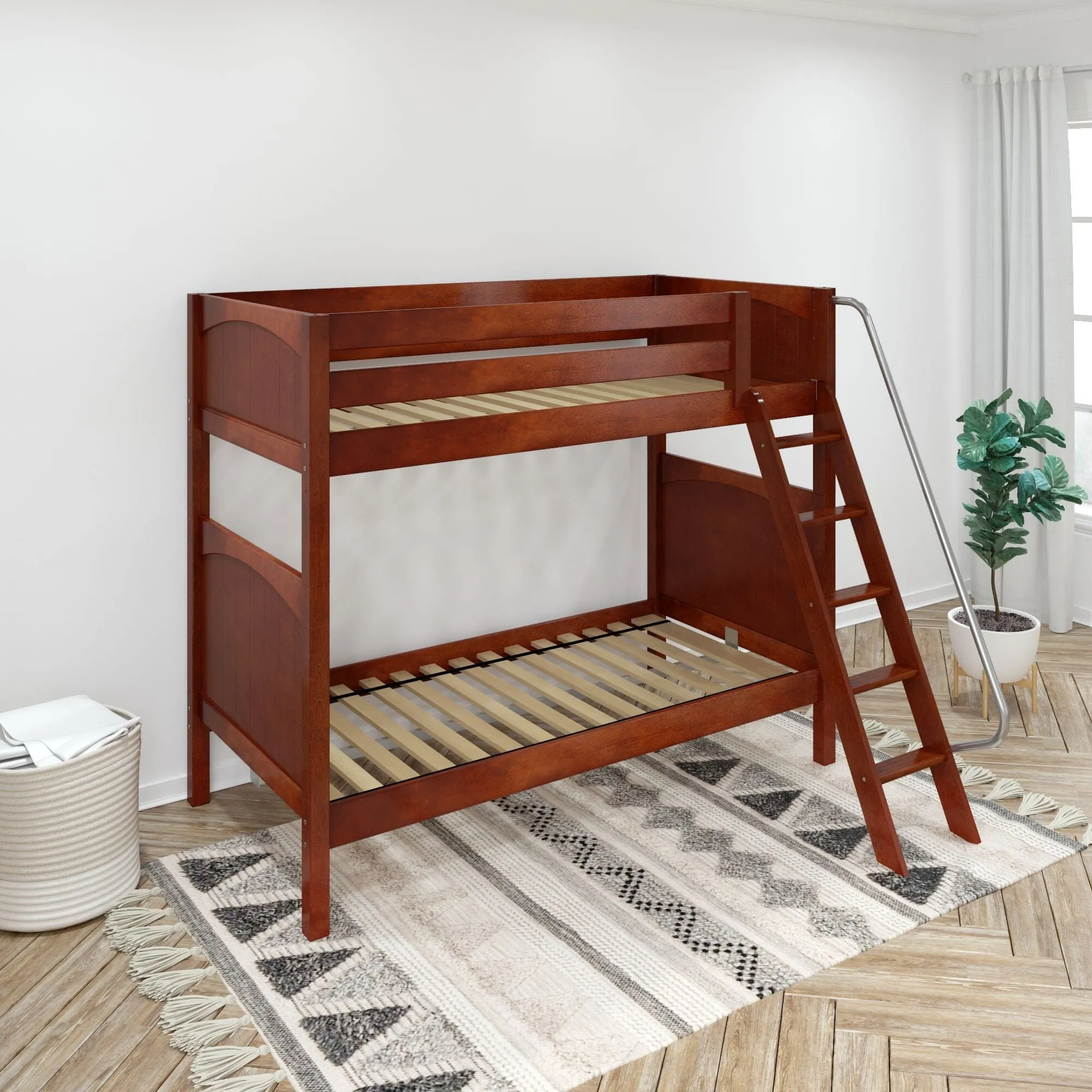 Twin XL High Bunk Bed with Ladder