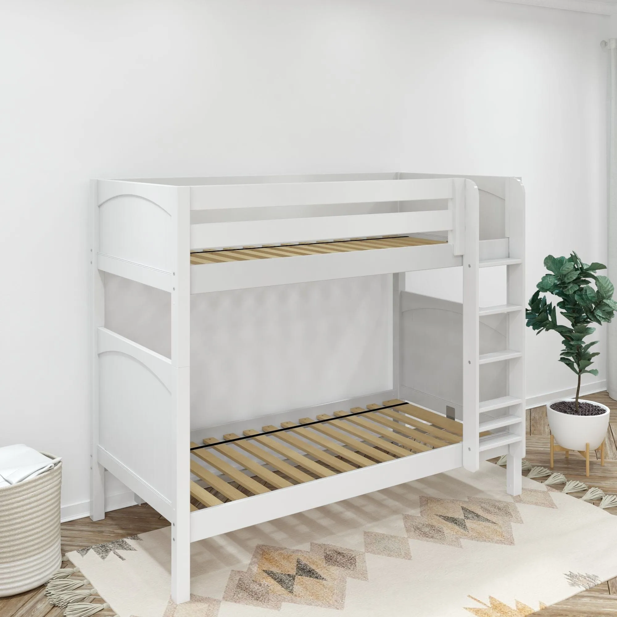 Twin XL High Bunk Bed with Ladder