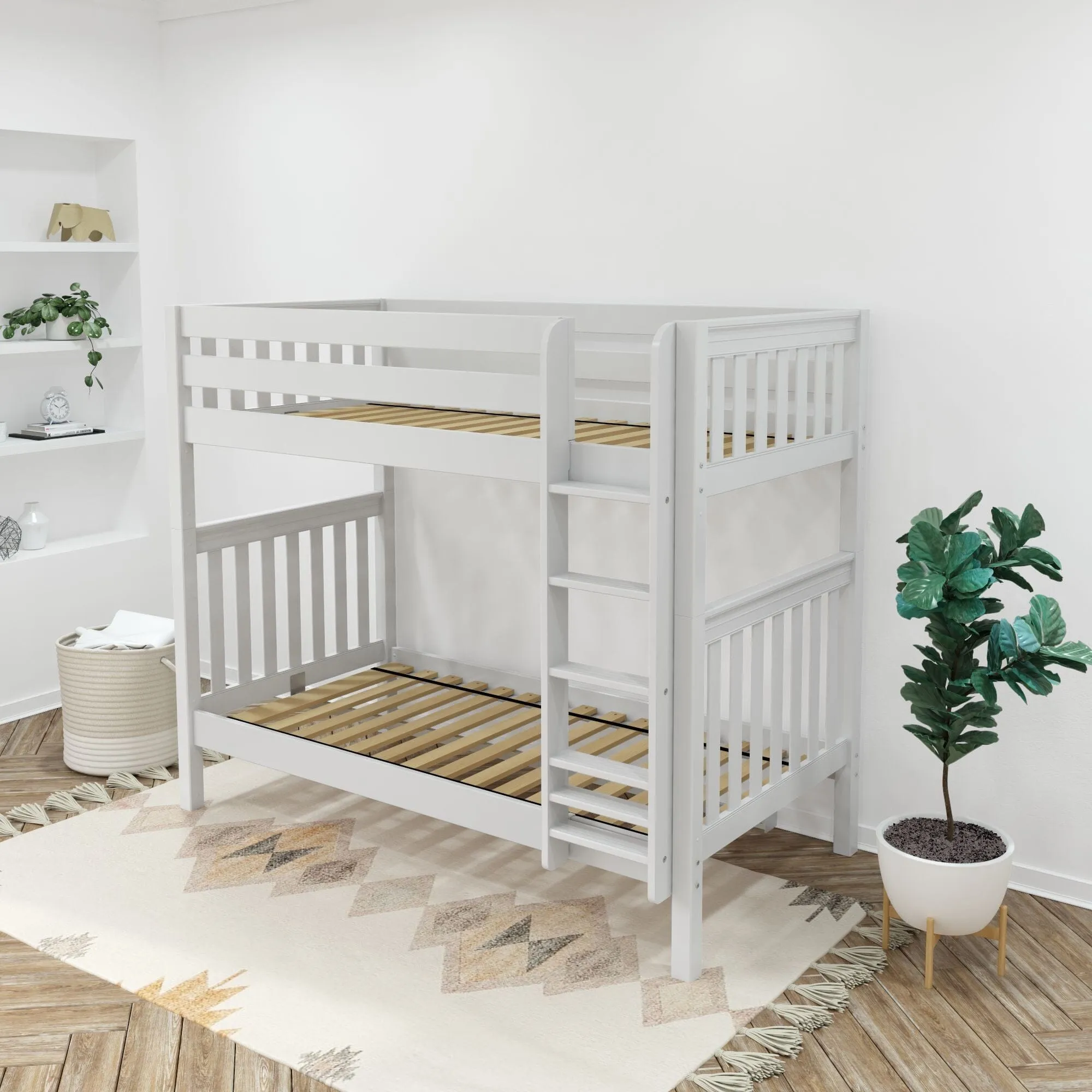 Twin XL High Bunk Bed with Ladder