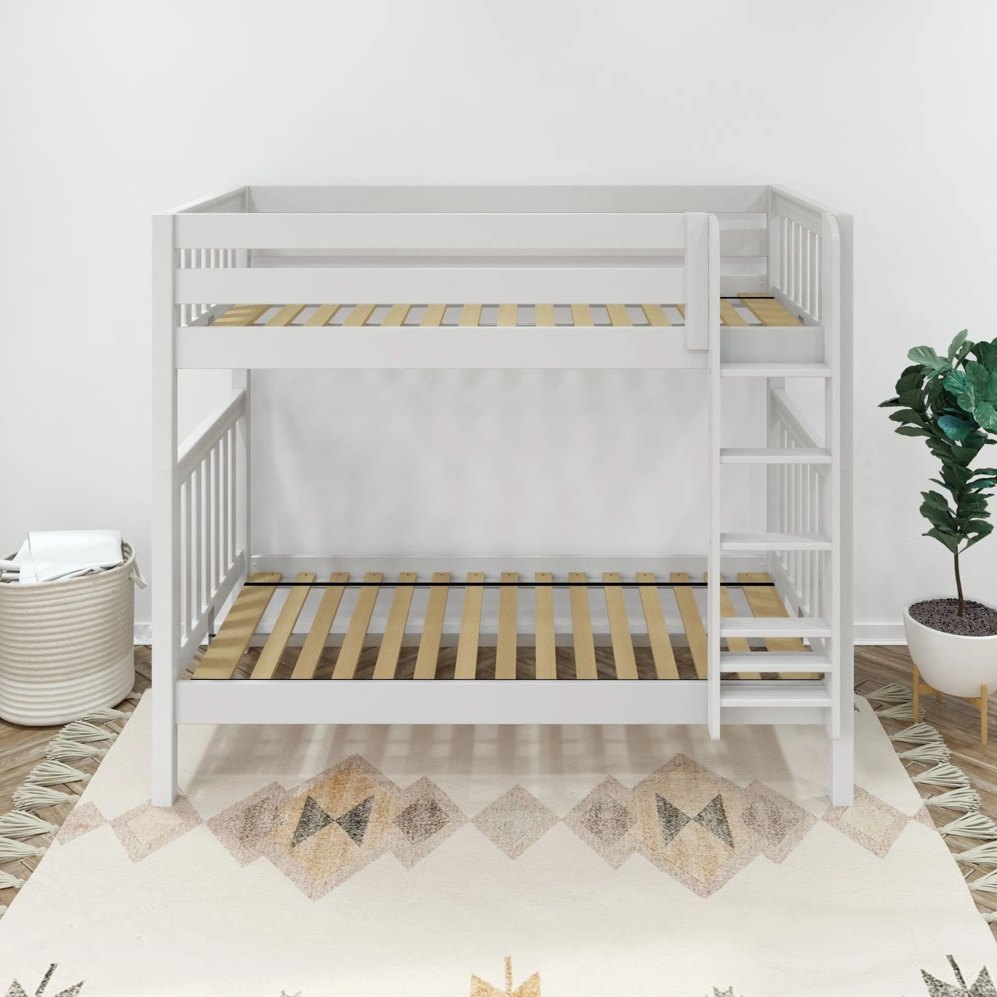 Twin XL High Bunk Bed with Ladder