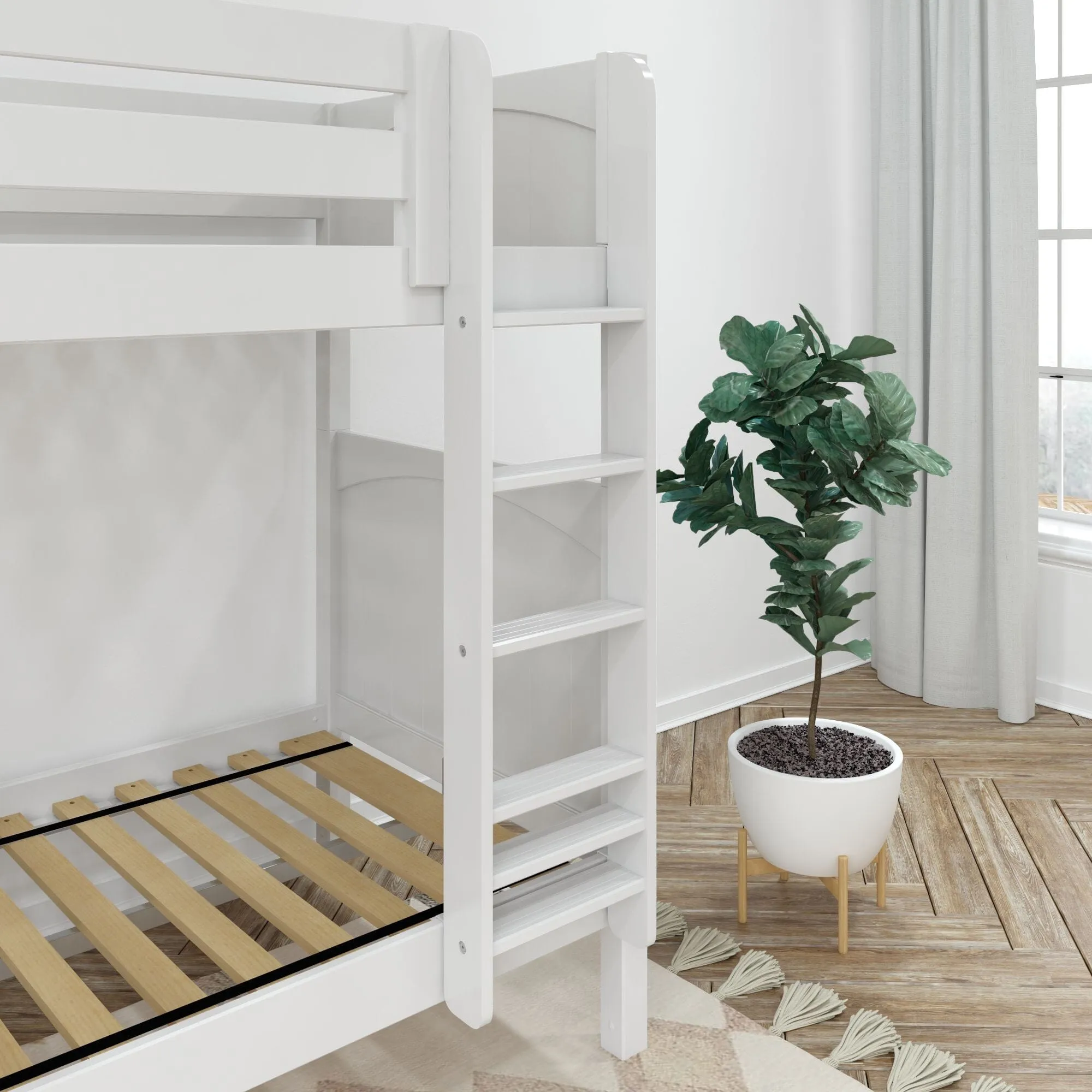 Twin XL High Bunk Bed with Ladder