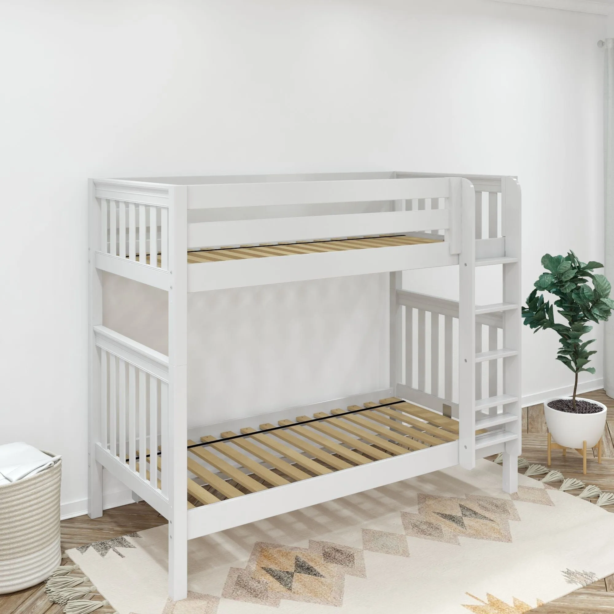 Twin XL High Bunk Bed with Ladder