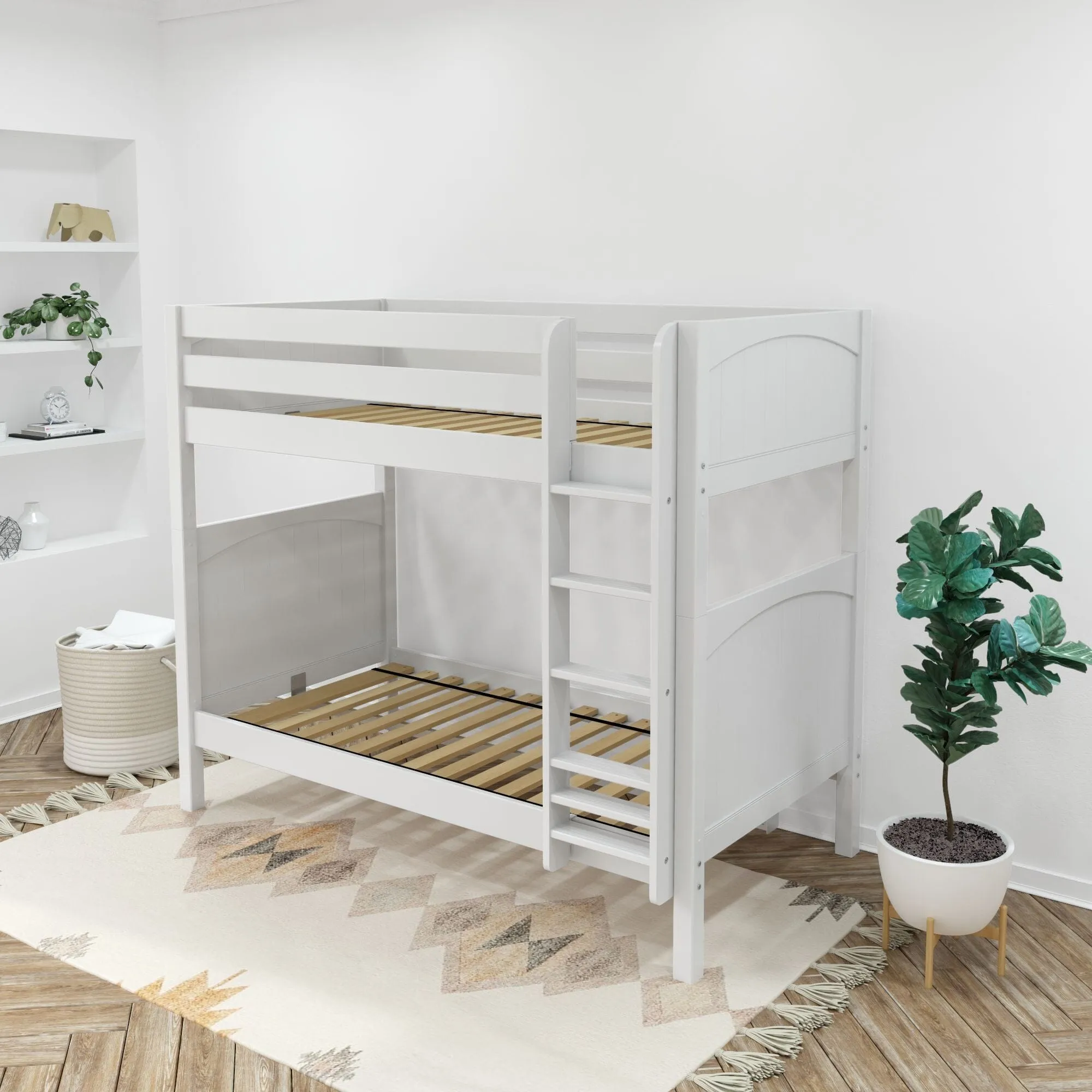 Twin XL High Bunk Bed with Ladder