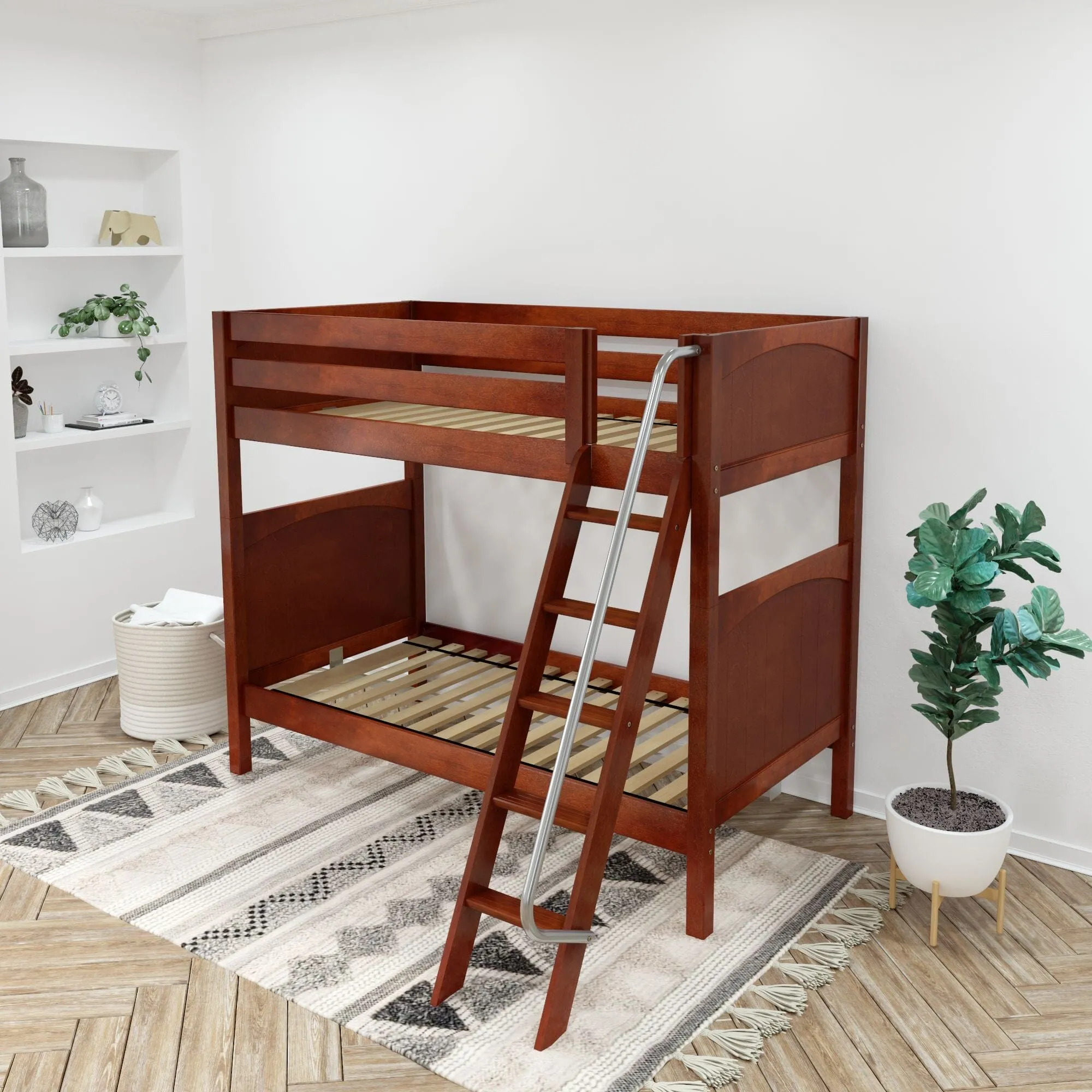 Twin XL High Bunk Bed with Ladder