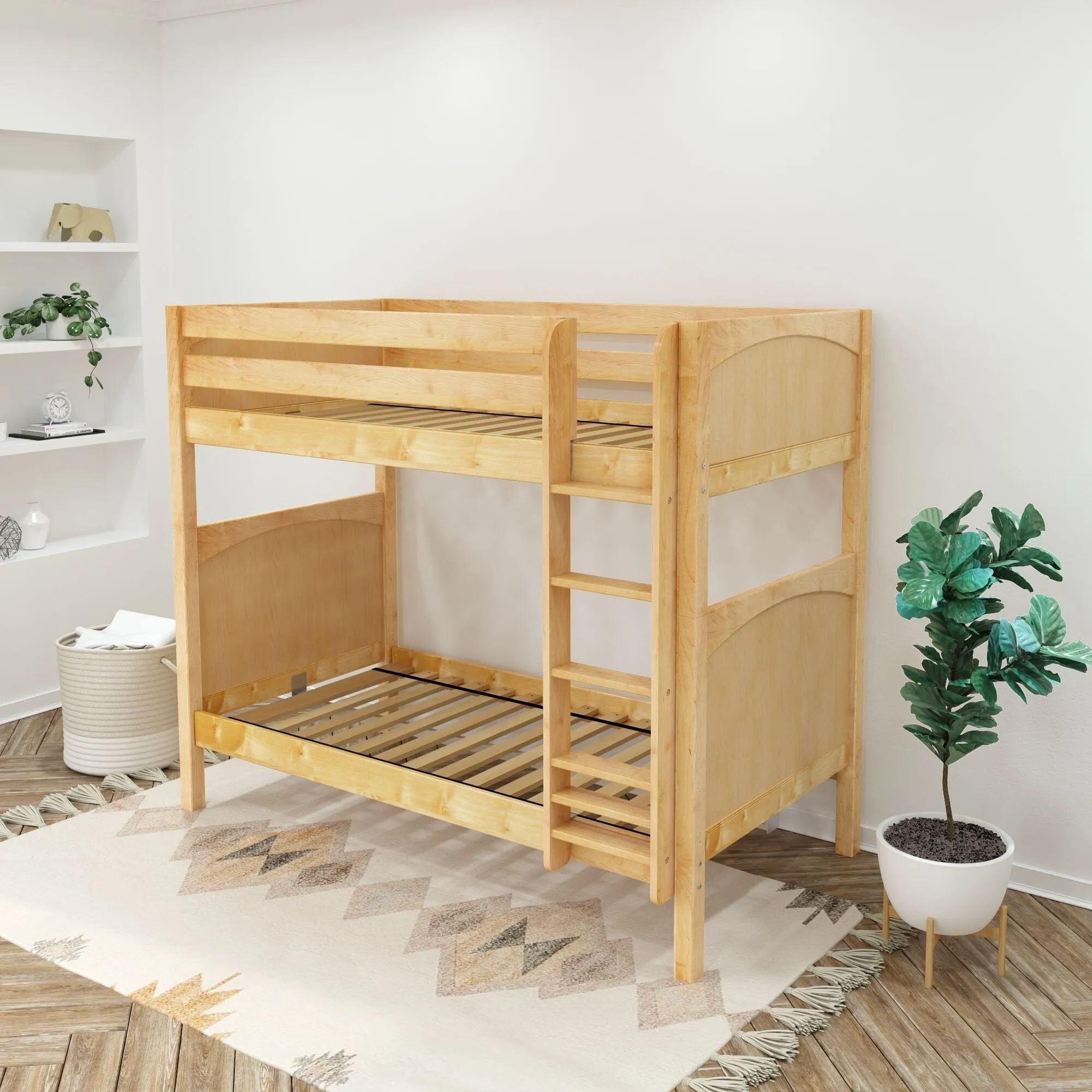 Twin XL High Bunk Bed with Ladder