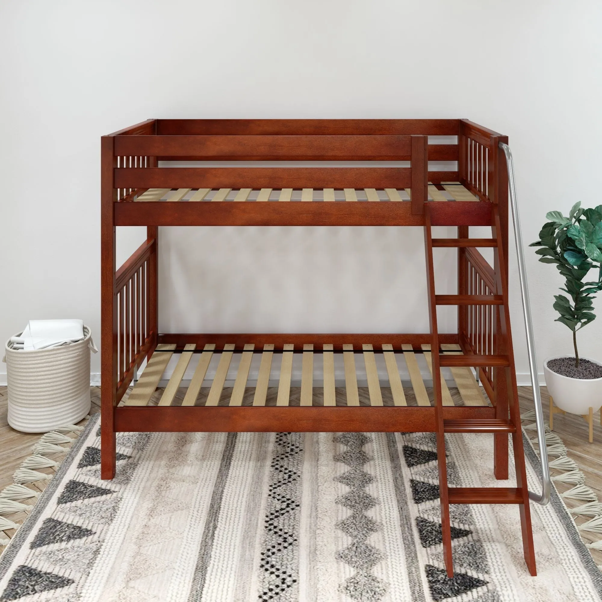 Twin XL High Bunk Bed with Ladder