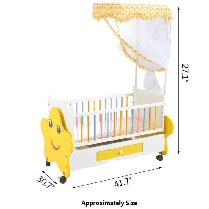 Wooden Cherish Sleep Cot with Drawer