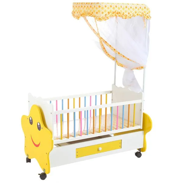 Wooden Cherish Sleep Cot with Drawer